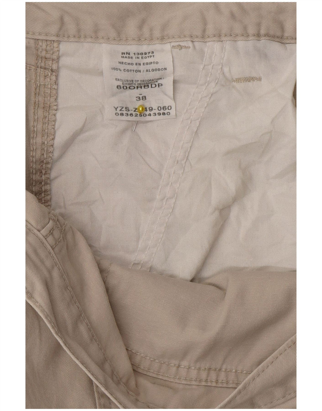 Pantaloncini cargo da uomo Wrangler W38 XL in cotone beige