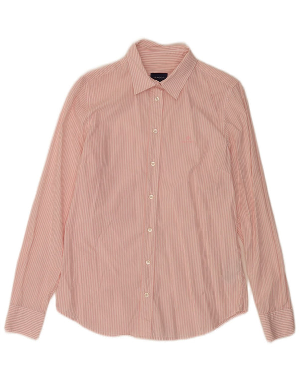 Camicia da donna Gant UK 10 piccolo cotone gessato rosa