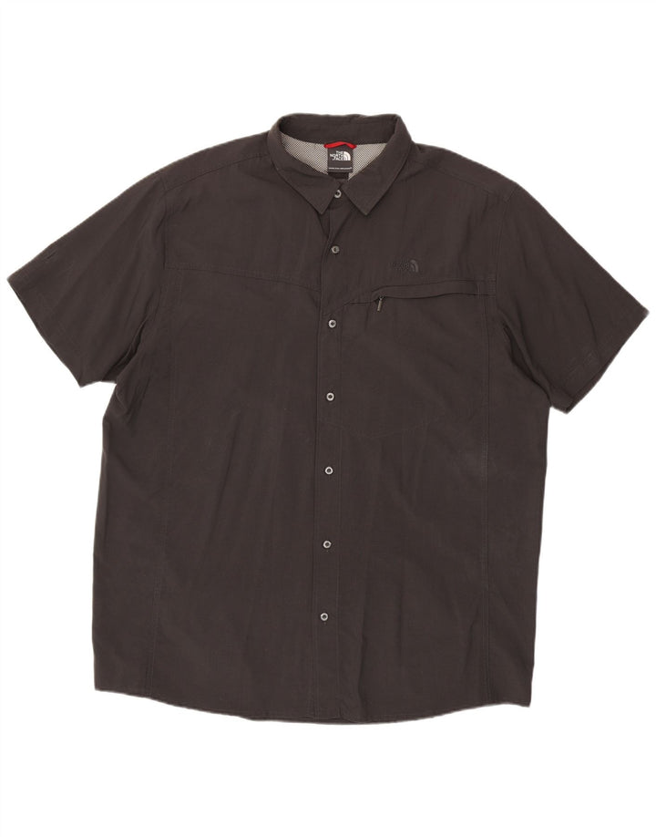 Camicia a maniche corte da uomo The North Face 2XL nylon grigio