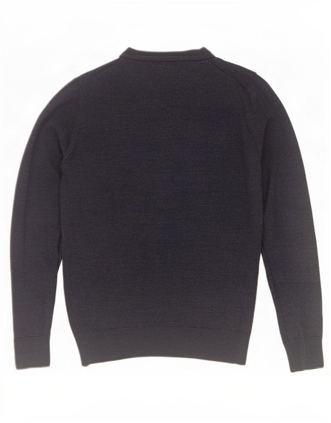 Maglione maglione girocollo da uomo Zara piccolo in lana blu navy