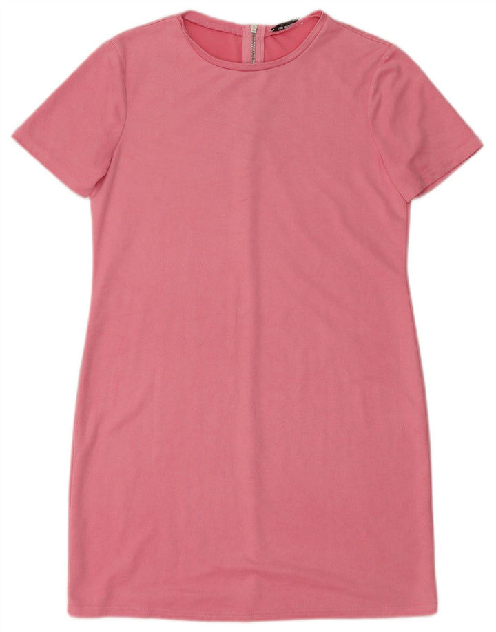 Abito a trapezio da donna Zara UK 14 rosa medio