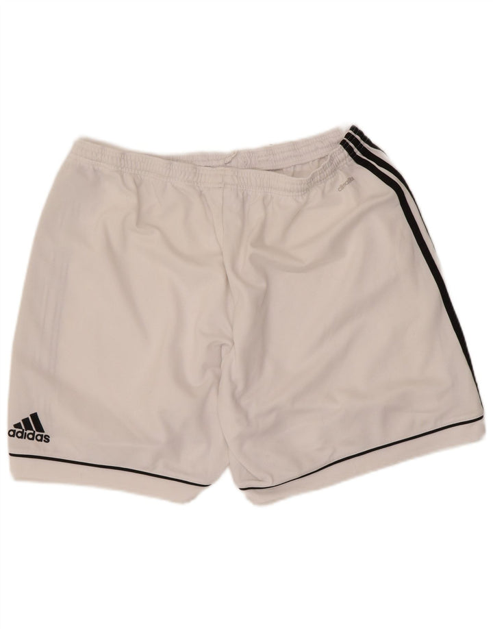 Pantaloncini sportivi Adidas Climalite da uomo XL poliestere bianco