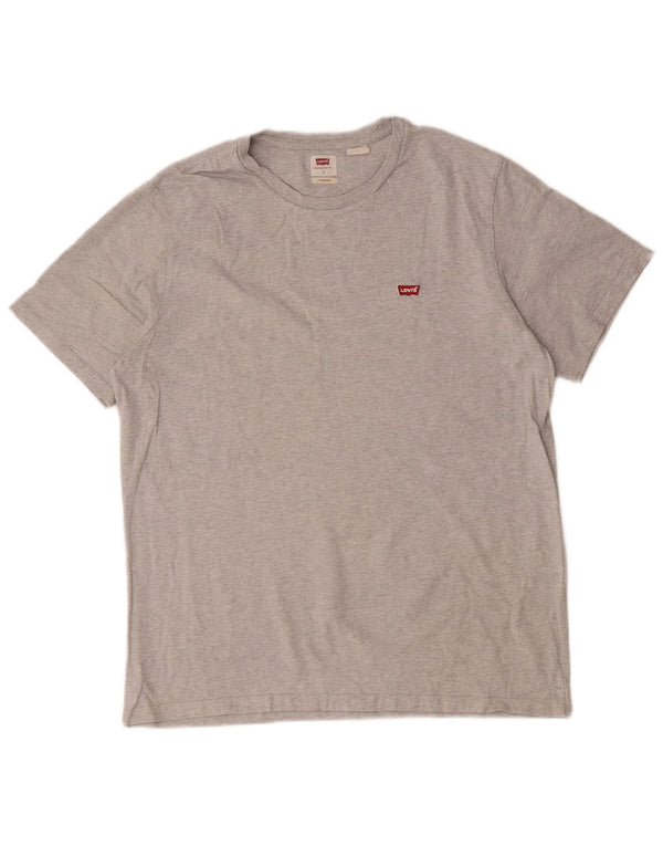 T-shirt standard da uomo Levi's Top grande in cotone grigio