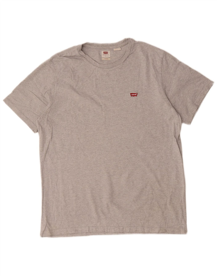 T-shirt standard da uomo Levi's Top grande in cotone grigio