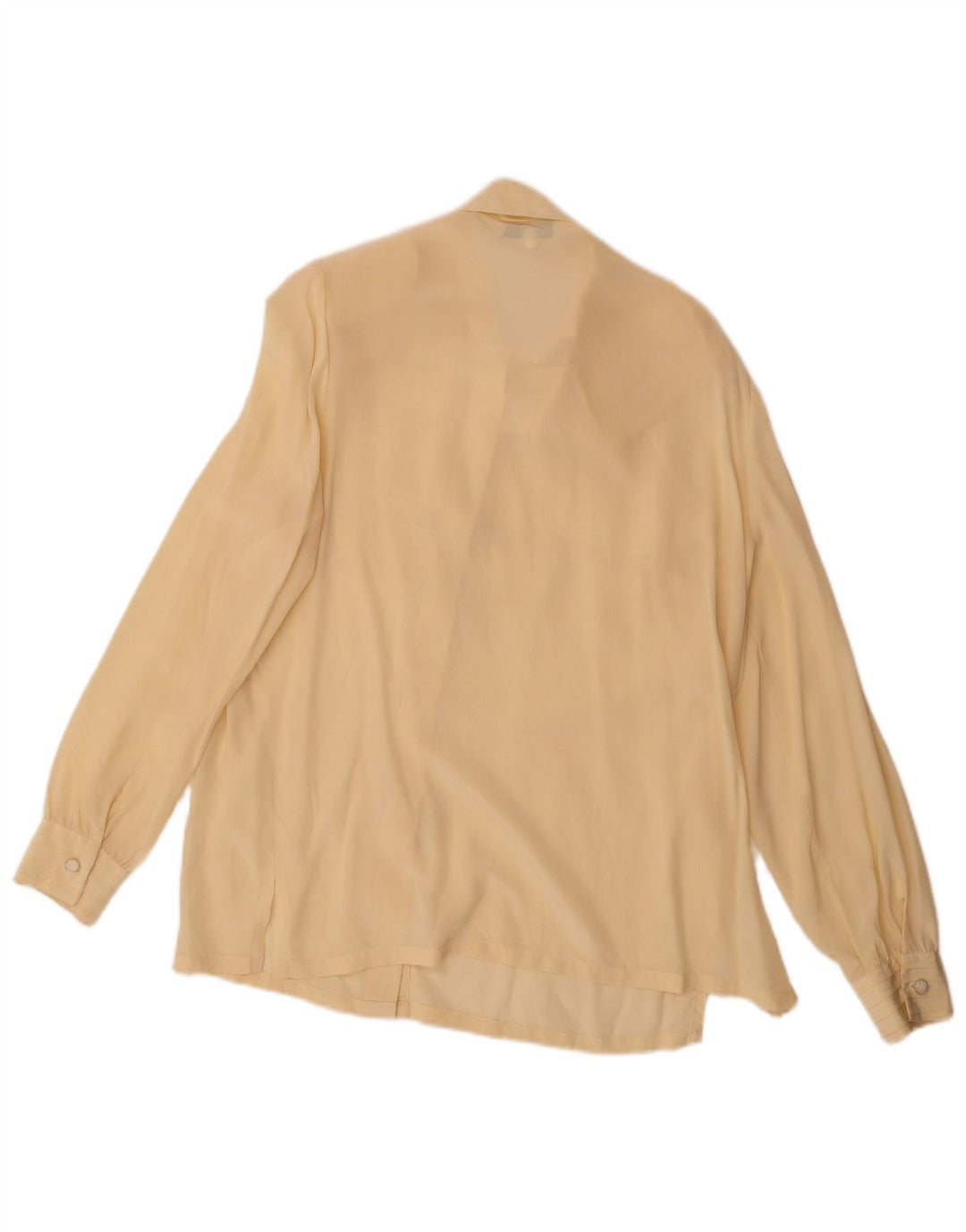 Camicetta camicia vintage da donna IT 46 grande beige