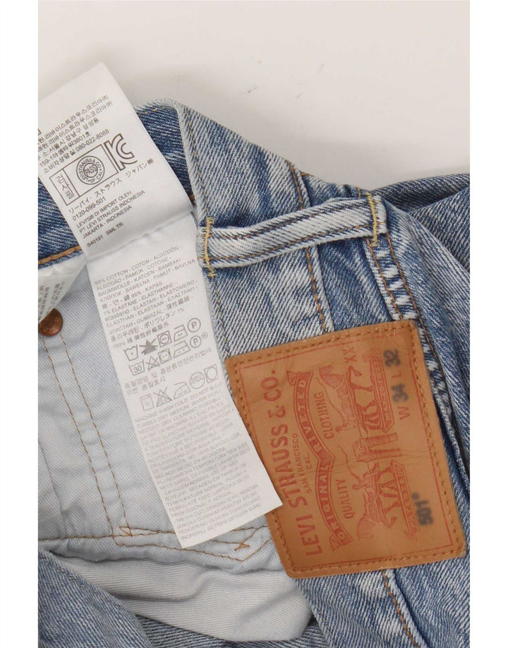 Levi's Uomo 501 Jeans dritti W34 L32 Cotone Blu
