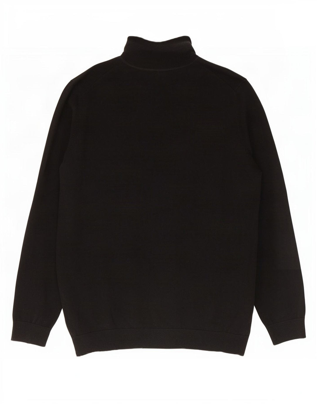 Maglione maglione a collo alto da uomo Marks & Spencer grande cotone nero