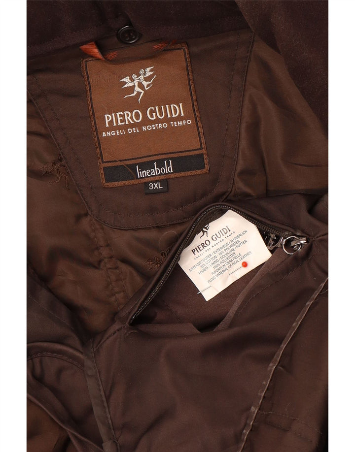 Giacca utility da uomo Piero Guidi UK 46 3XL Cotone marrone