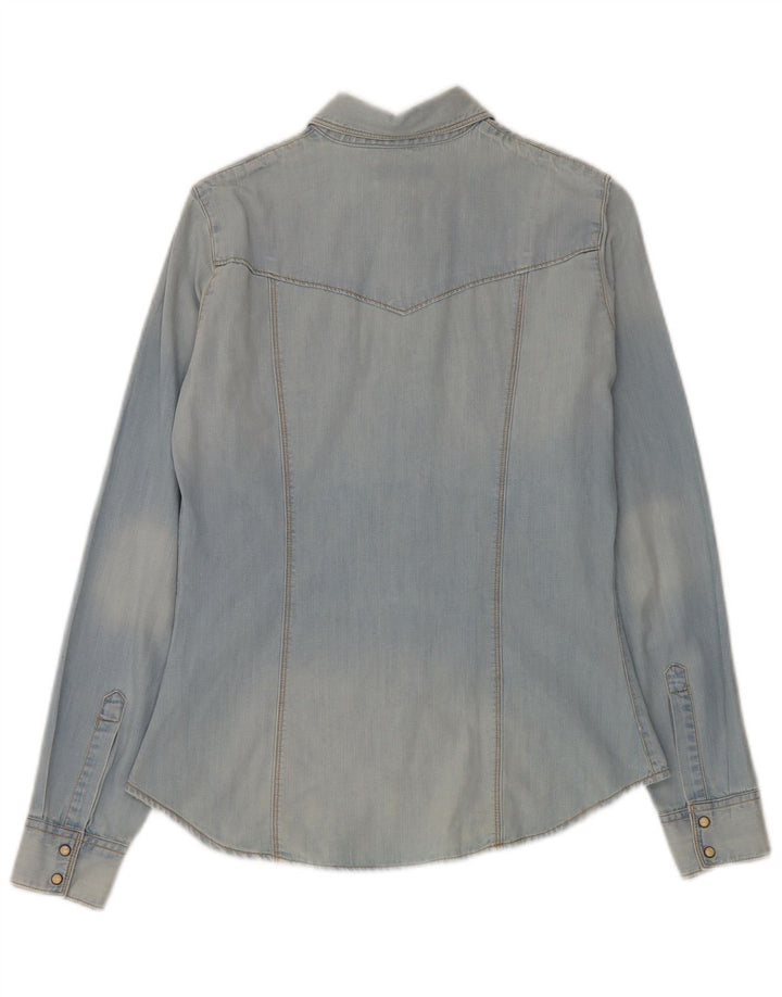 Camicia in denim da donna Guess UK 10 piccola in cotone blu
