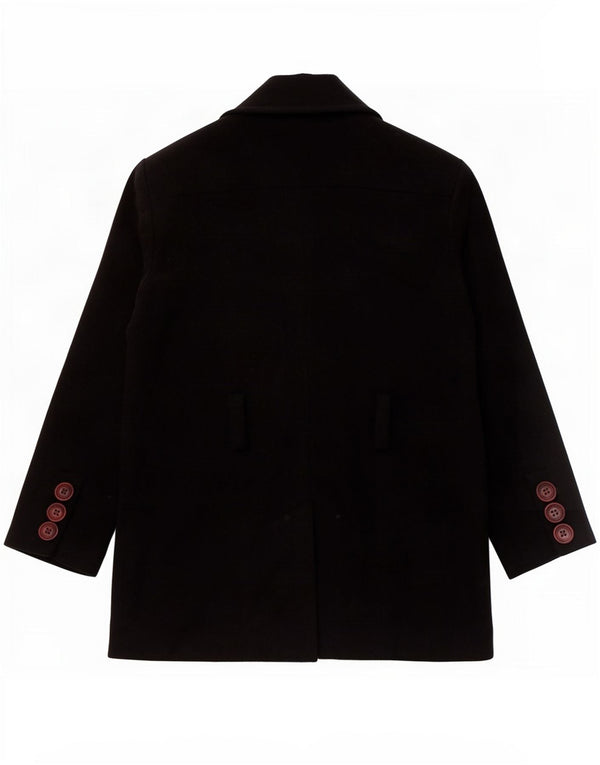Giacca Blazer 4 Bottoni Donna Trussardi Jeans IT 46 Large Blu Navy in Lana