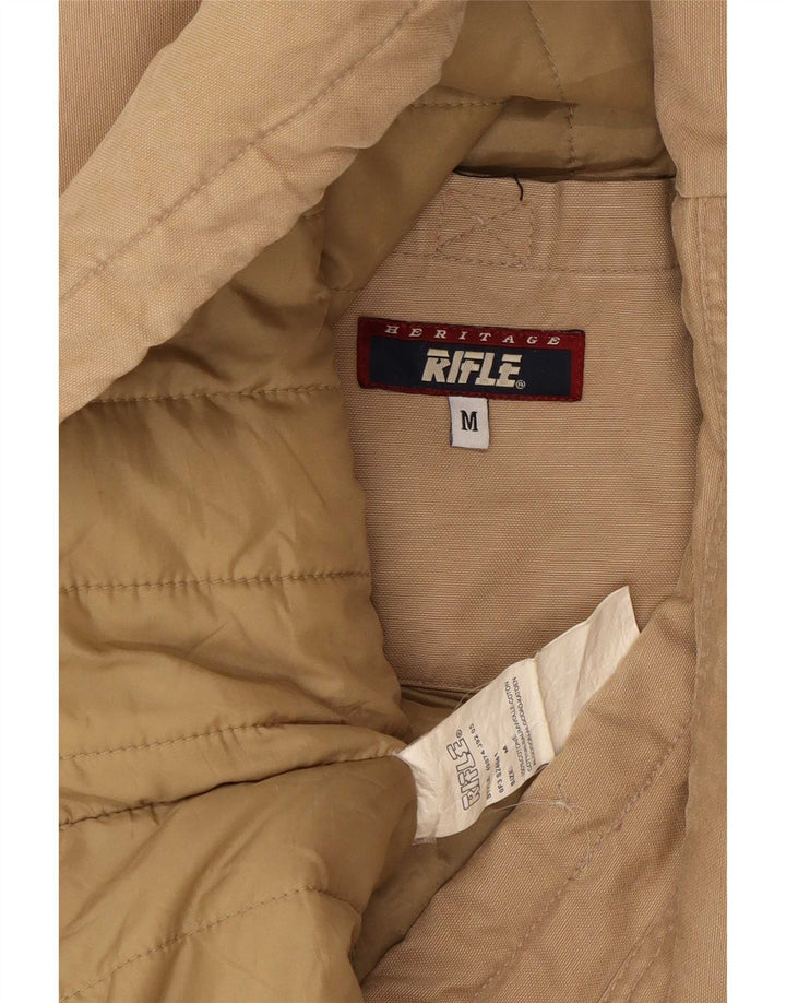 Cappotto imbottito militare da uomo Rifle UK 38 Cotone beige medio