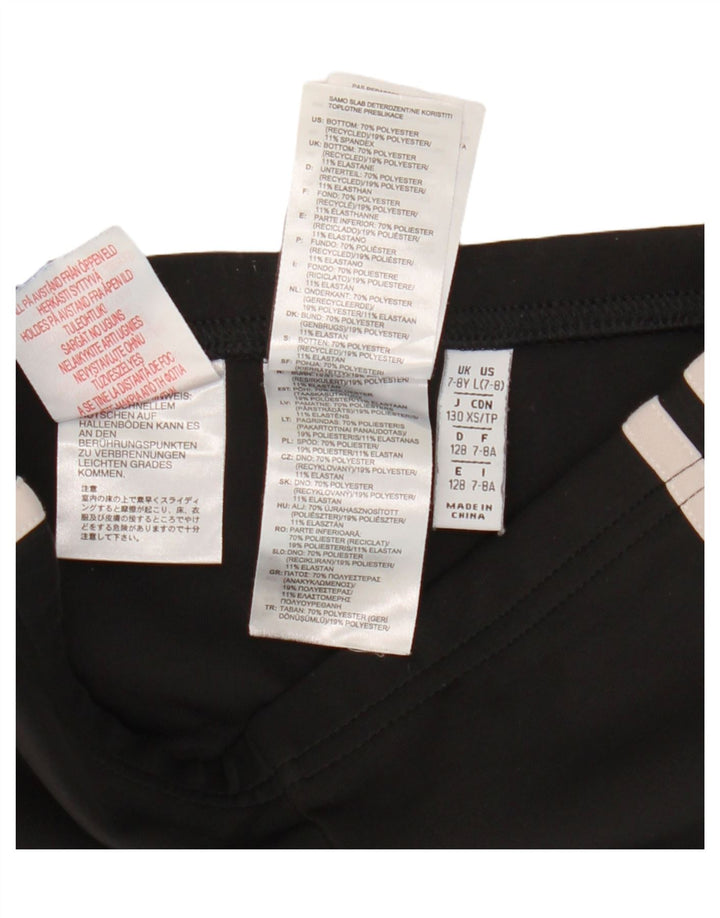 Leggings Adidas Bambina 7-8 Anni Poliestere Nero
