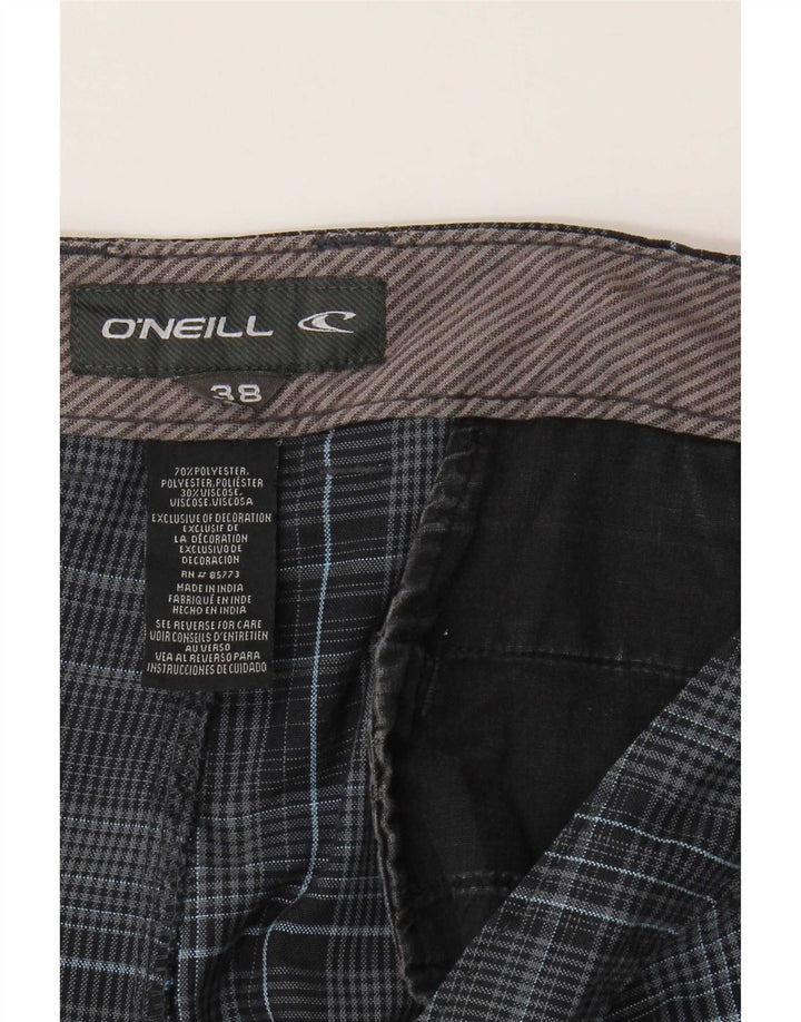 Pantaloncini chino da uomo O'Neill W38 XL poliestere scozzese blu navy