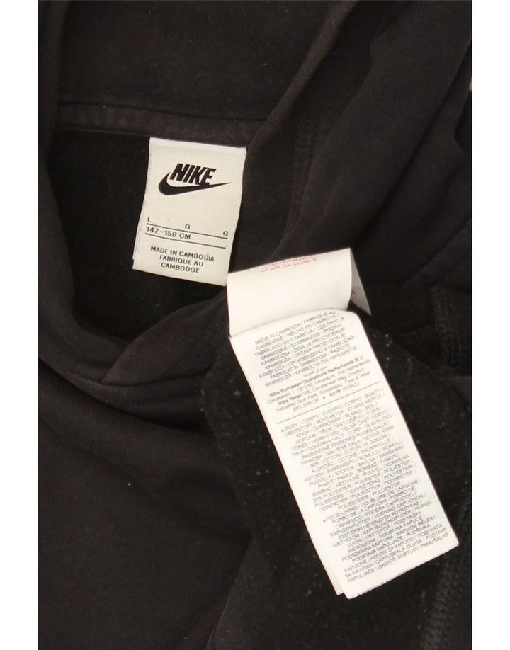 Maglione con cappuccio NIKE da ragazzo 12-13 anni grande in cotone nero