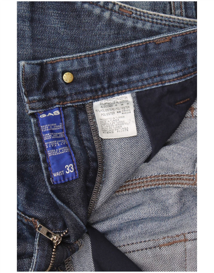 Jeans dritti da donna Gas W33 L30 cotone blu