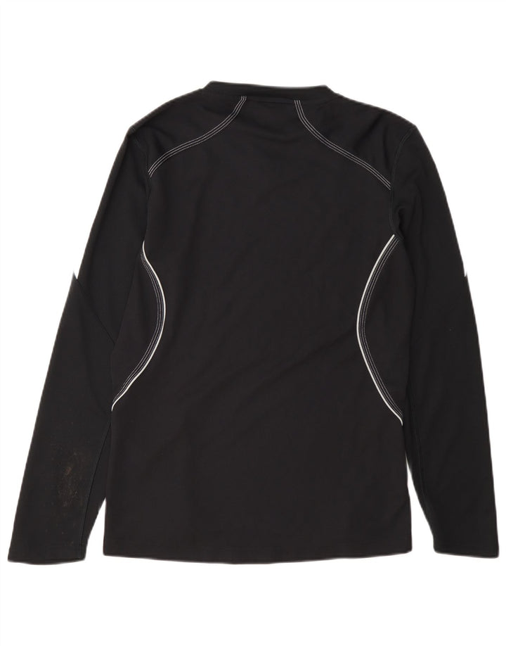 Adidas Donna Response Top Manica Lunga UK 12 Medio Nero Poliestere