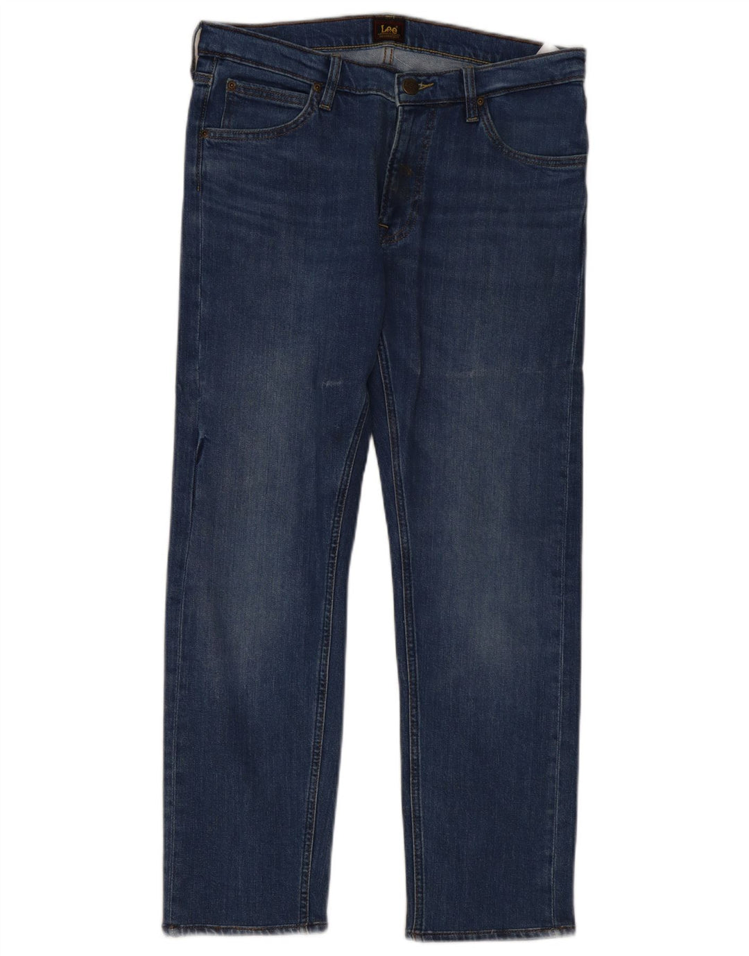 Jeans dritti Lee Daren Zip Fly da donna W32 L30 cotone blu