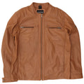 Giacca da motociclista in pelle da uomo Bruno Banani UK 44 2XL Marrone