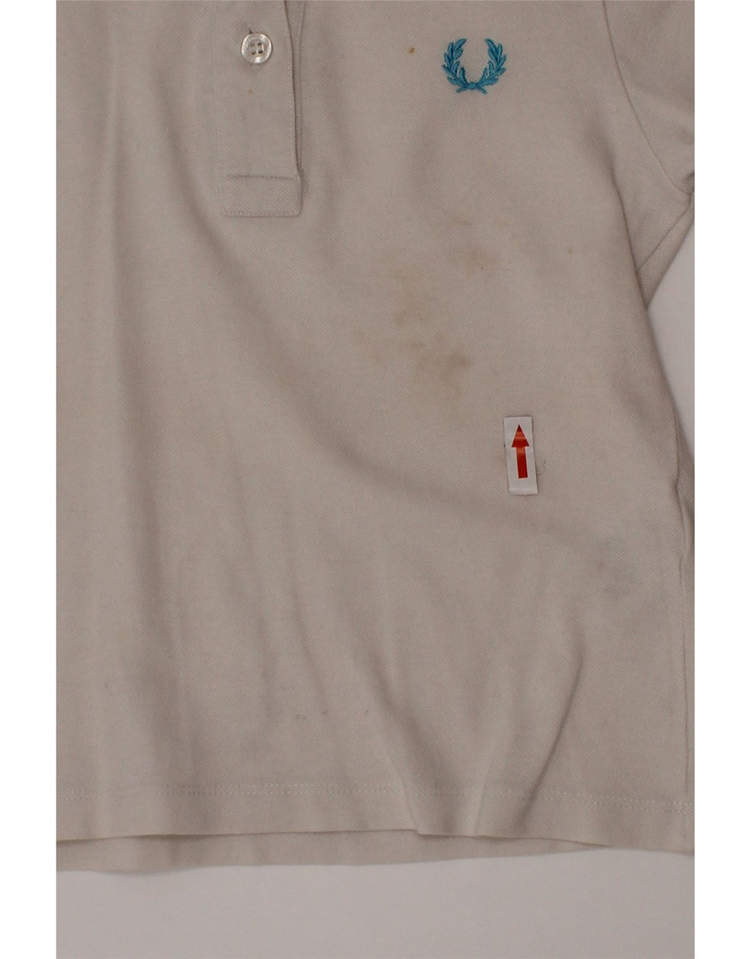 Polo Fred Perry da bambino 3-4 anni in cotone bianco sporco