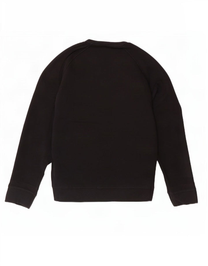 Diesel Felpa grafica da uomo Maglione grande cotone nero