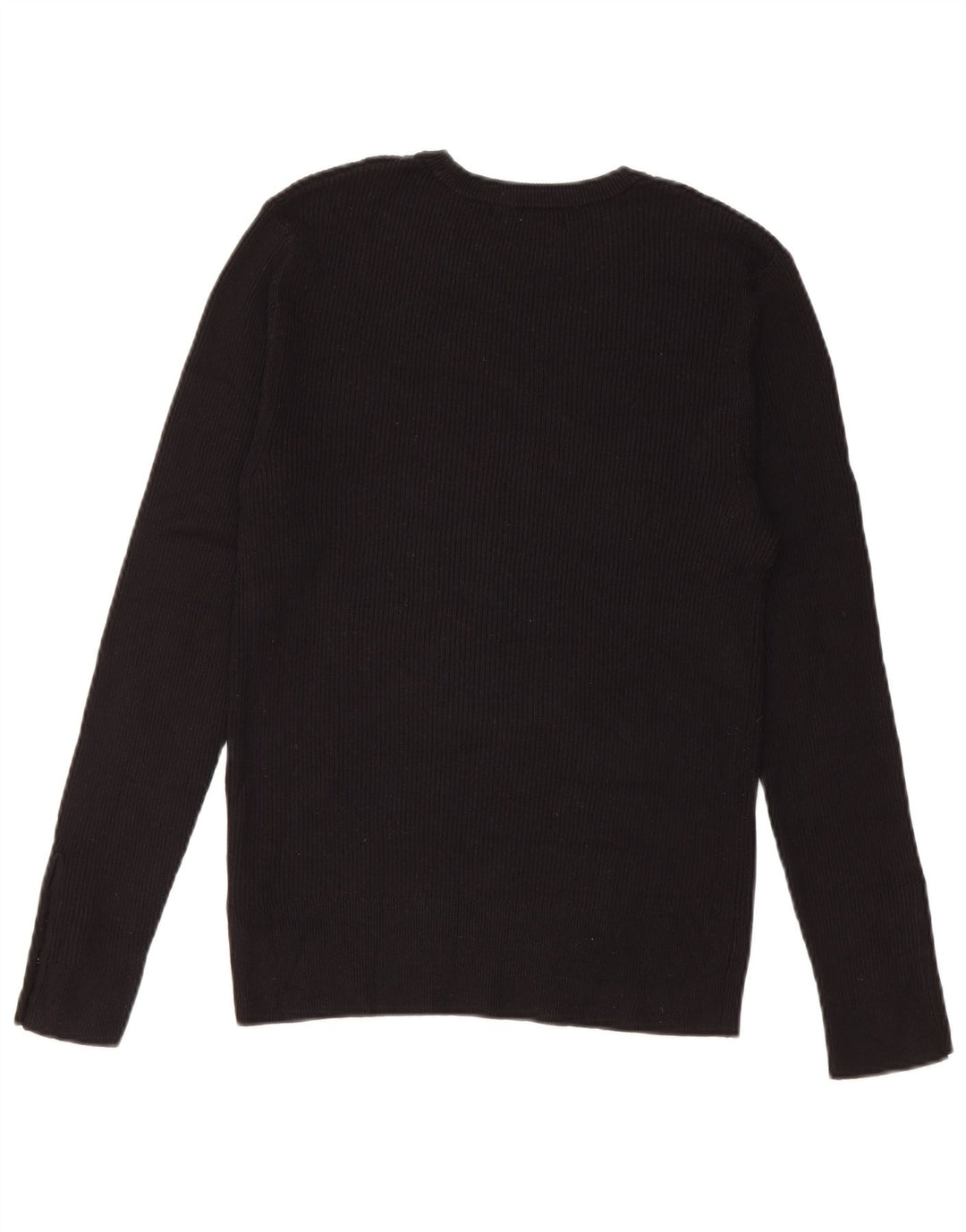 Marks & Spencer Top da donna a maniche lunghe UK 12 Medium Black Viscosa
