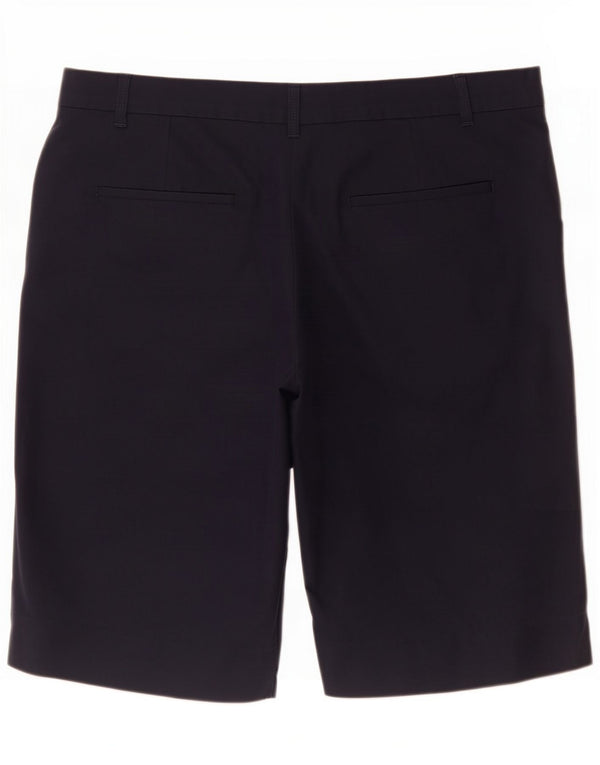 Pantaloncini chino da donna Marks & Spencer UK 14 Large W34 cotone blu navy