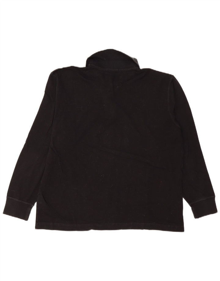 Polo Uomo Manica Lunga Sergio Tacchini IT 50 Cotone Medio Nero
