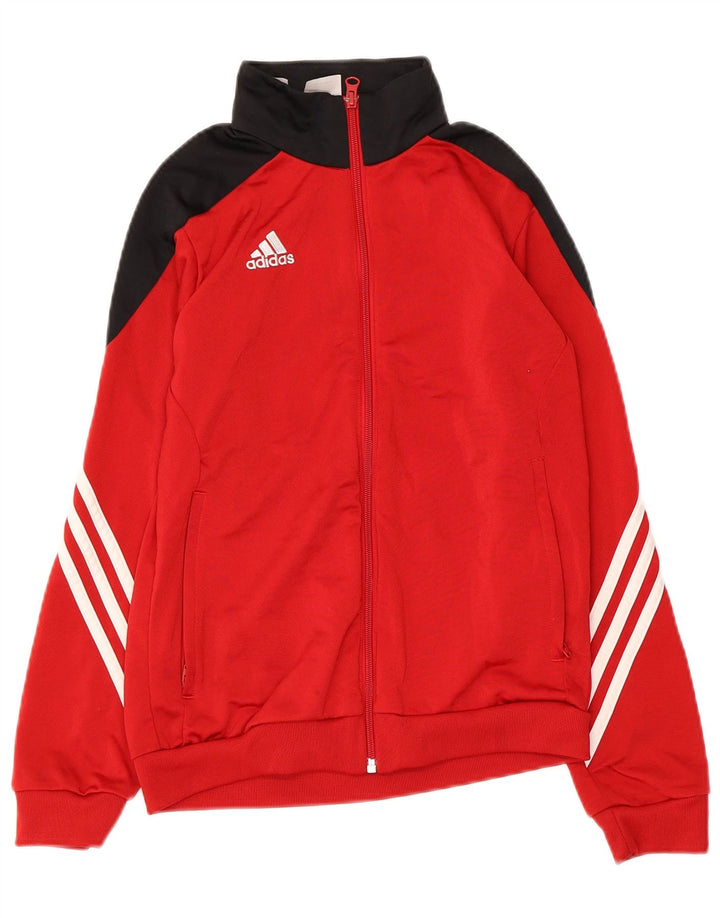 Giacca da tuta da ragazzo ADIDAS 11-12 anni Large Red Colourblock