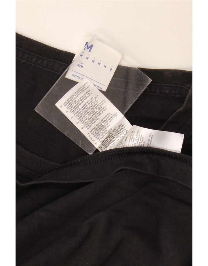 T-shirt grafica da uomo REEBOK Top in cotone nero medio