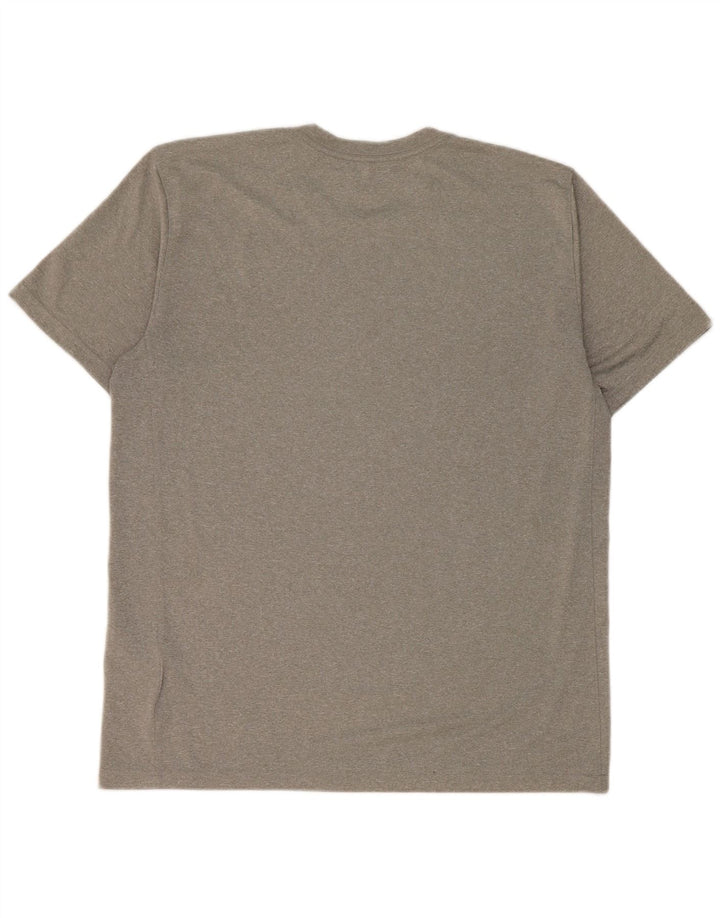 T-shirt Nike Dri Fit da uomo, grande, in poliestere grigio