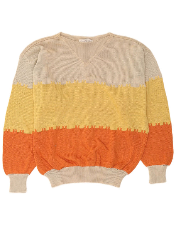 I Maschi Maglione da donna con scollo a barchetta IT 48 XL Colourblock multicolore