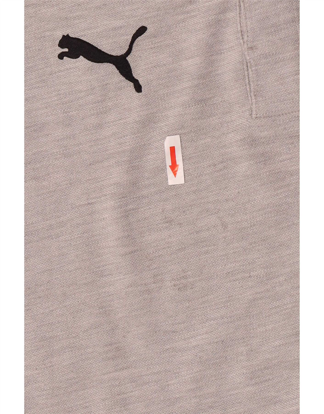 T-shirt grafica da uomo Puma Top in cotone color block grigio medio