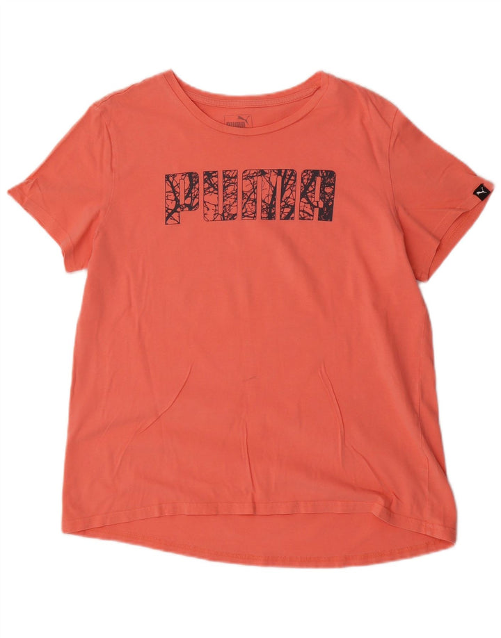 T-shirt grafica da donna Puma UK 16 grande rosa