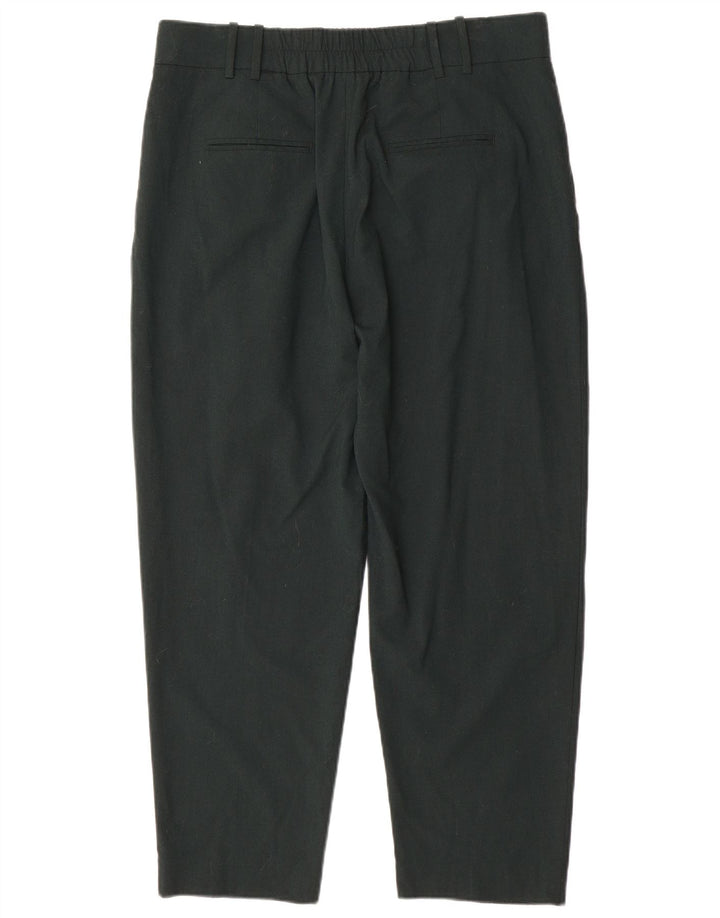 Pantaloni corti con pegging da donna Zara XL W36 L26 poliestere verde
