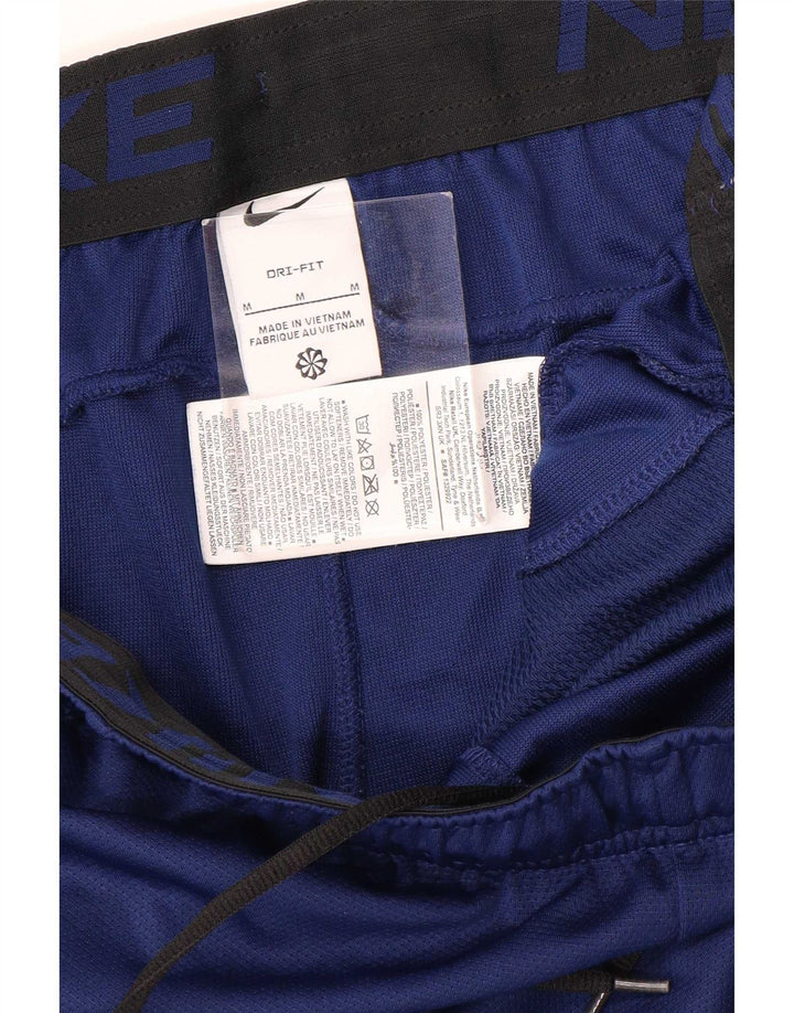 Pantaloncini sportivi Nike da uomo Dri Fit, poliestere color block medio blu navy