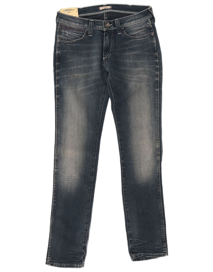 Jeans slim da donna Stokes WRANGLER W28 L30 cotone blu navy