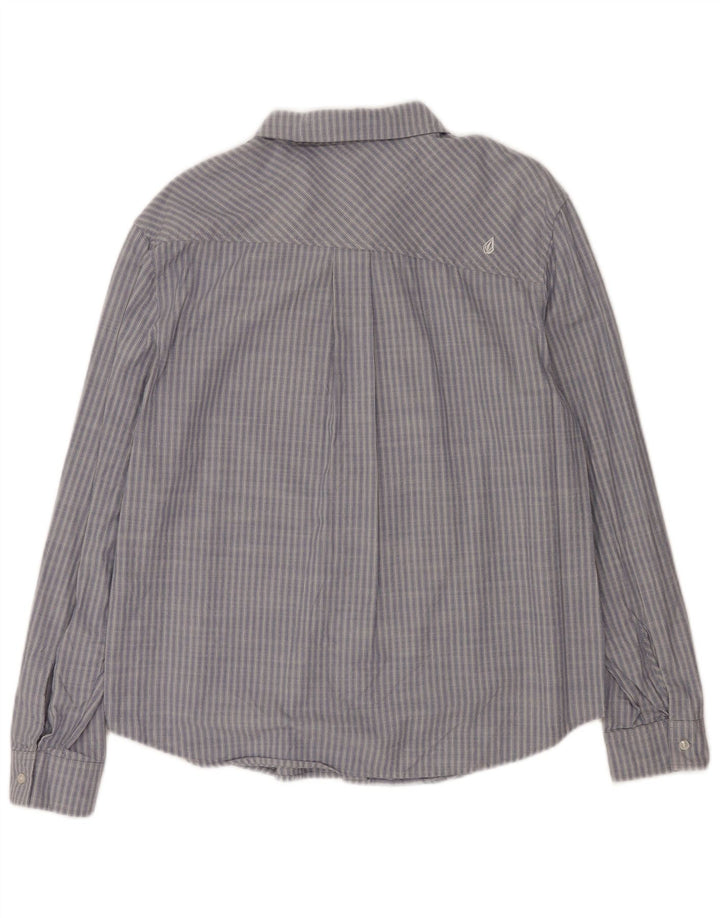 Camicia da donna Volcom UK 14 Cotone a righe grandi blu