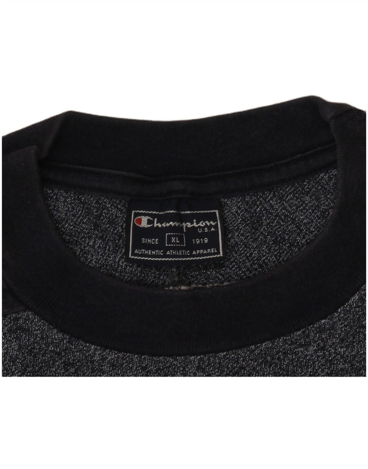 T-shirt da uomo Champion Top XL blu navy chiazzato