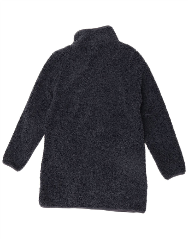 Giacca in pile lunga da donna Jack Wolfskin UK 8/10 Small Blu Navy
