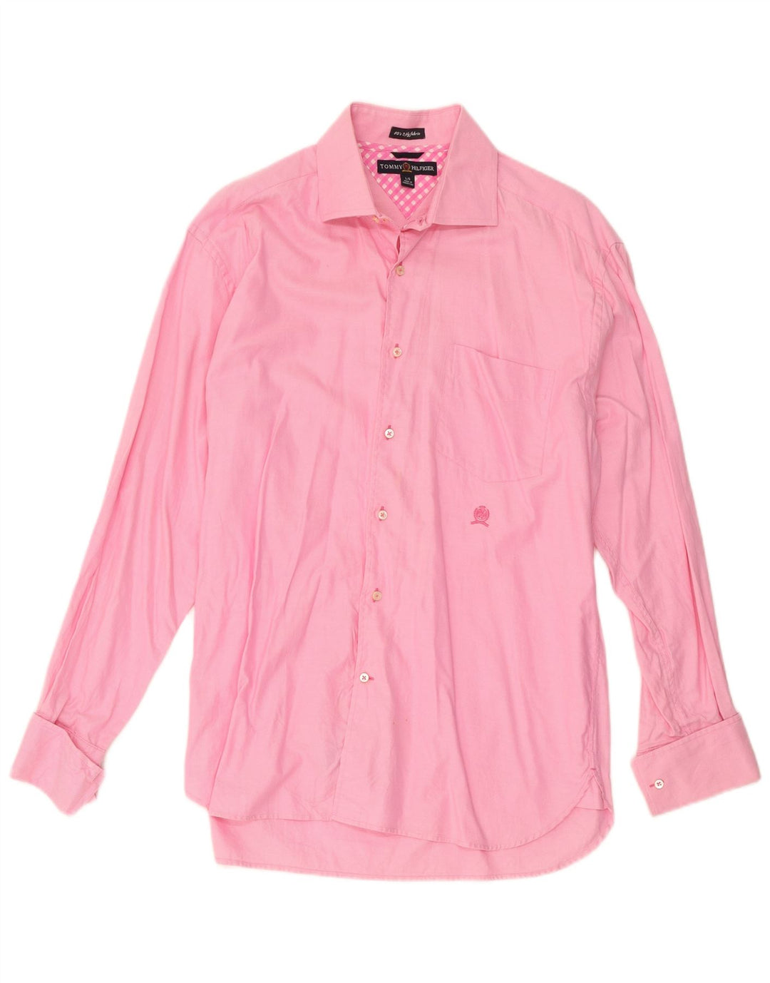 Polo da uomo Tommy Hilfiger grande in cotone rosa