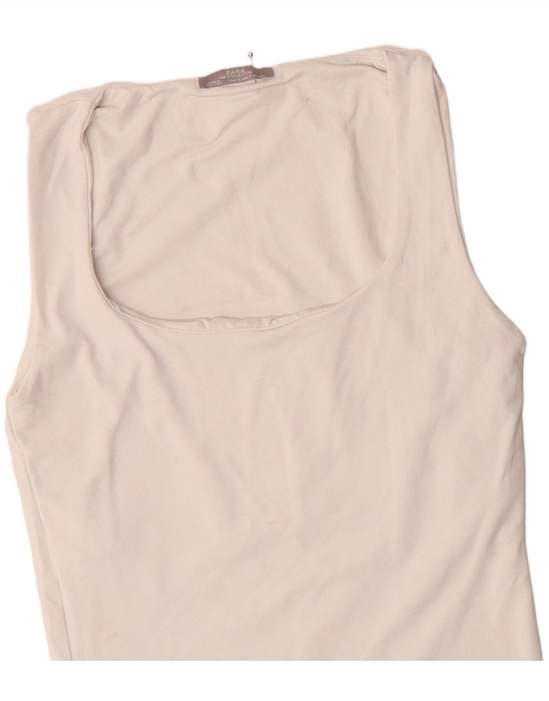 Canotta Zara da donna UK 8 piccola bianca