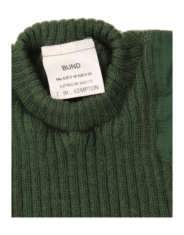 VINTAGE Mens Turtle Neck Jumper Sweater IT 44 XS Green Wool Vintage Vintage and Second-Hand Vintage from Messina Hembry 