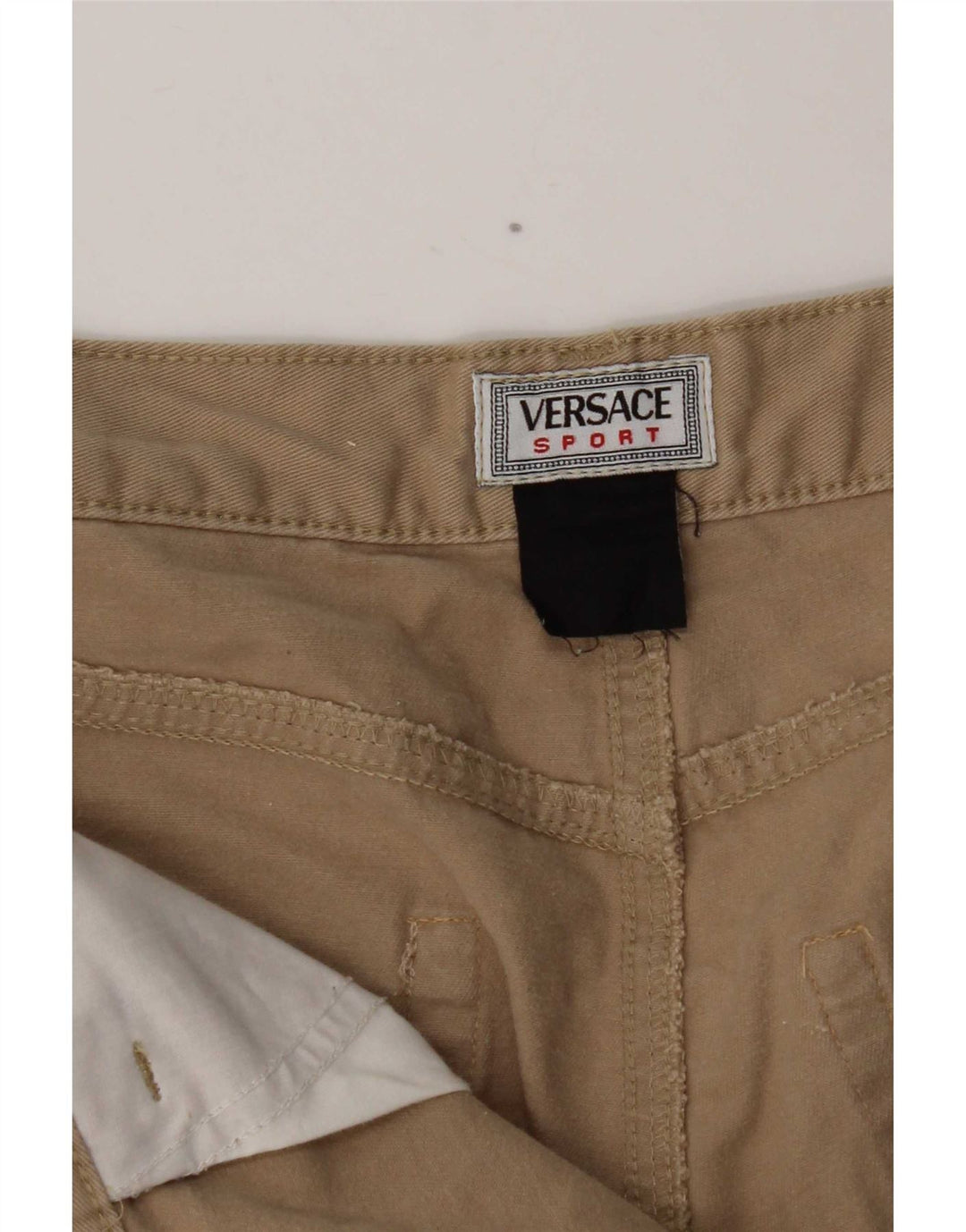 Pantaloni casual dritti da uomo Versace W31 L30 Beige