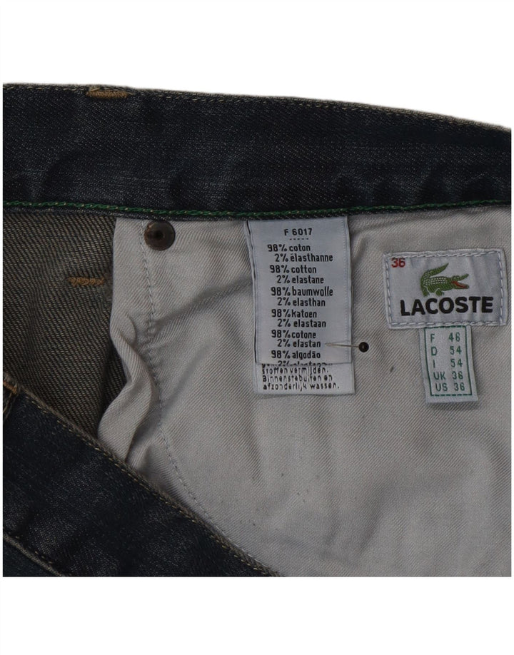 Jeans dritti da uomo Lacoste W36 L34 cotone blu