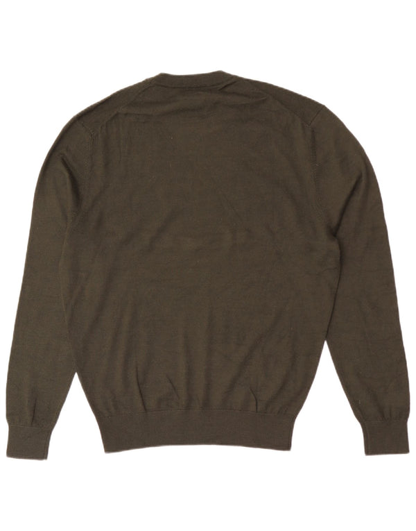 Maglione maglione girocollo da uomo Zara grande color kaki