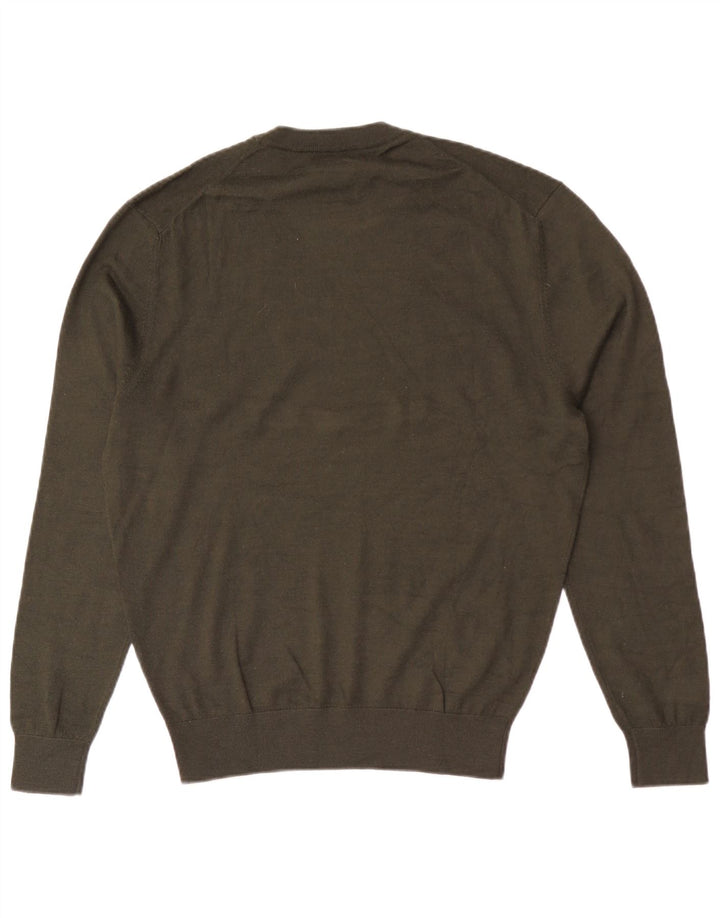 Maglione maglione girocollo da uomo Zara grande color kaki
