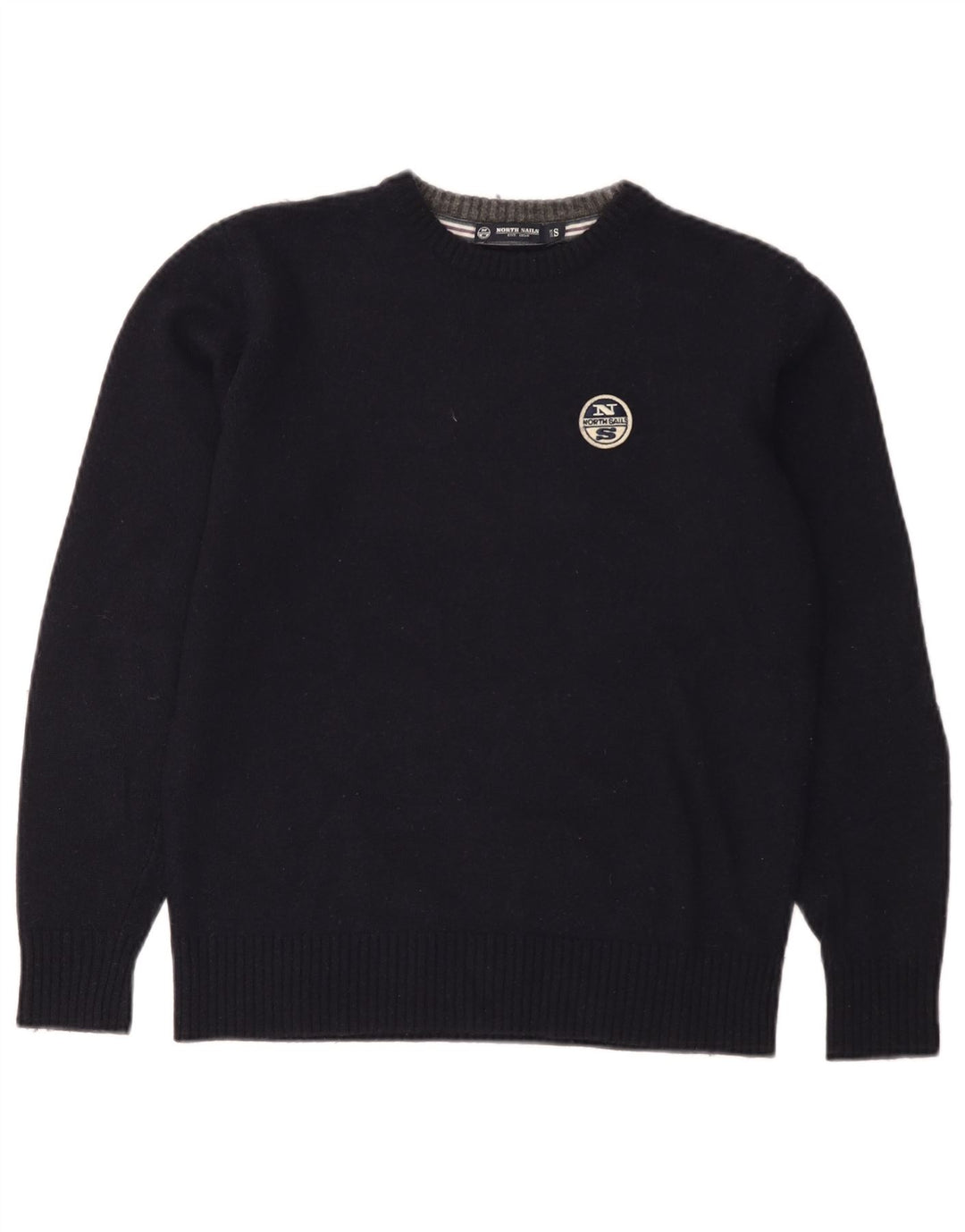 Maglione maglione girocollo da donna North Sails UK 10 piccolo in lana blu navy