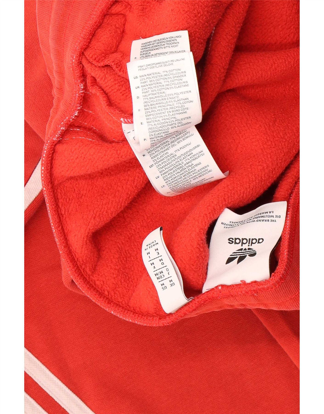 Pantaloni da tuta da uomo Adidas Joggers Medium Red Cotton
