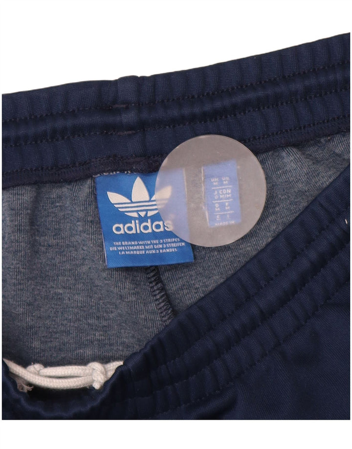 Pantaloncini sportivi da uomo Adidas medi in poliestere blu navy