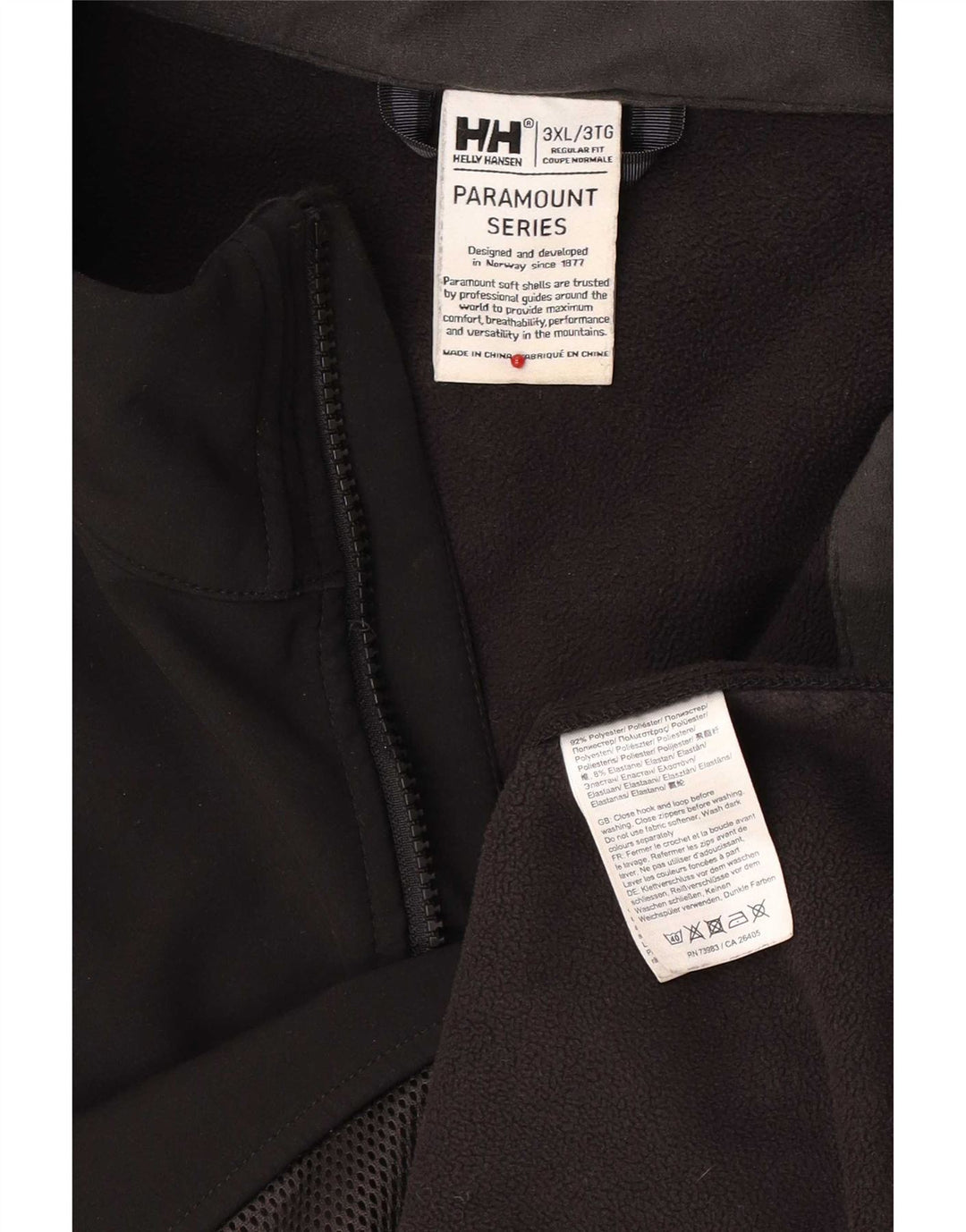 Giacca a vento da uomo vestibilità regolare Helly Hansen UK 46 3XL poliestere nero